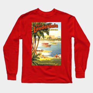 Fort Lauderdale Vintage Long Sleeve T-Shirt
